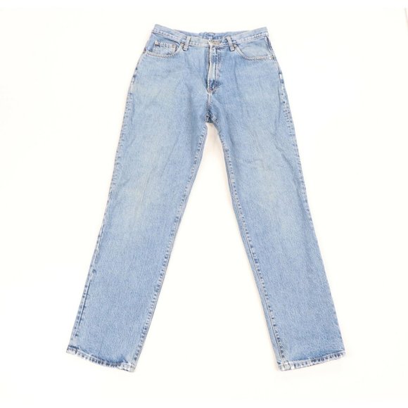 Vintage 90s Ralph Lauren Double RL Mens 34x34 Distressed Straight Leg Jeans USA